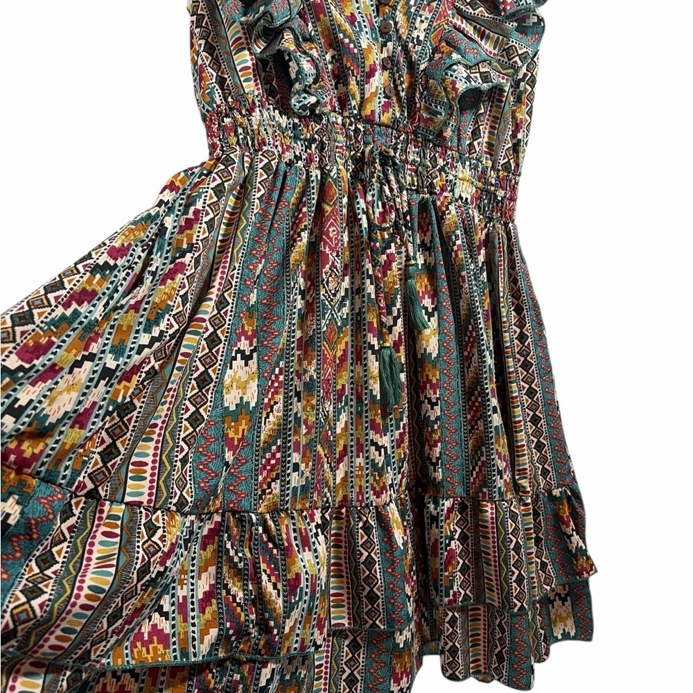 Boemo Anthropologie Short Women Dress Paisley Size M Medium - Picture 2 of 11